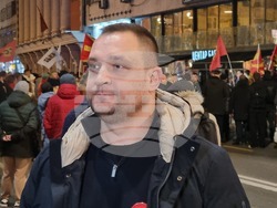 Северна Македония - Скопие - протест с искане за увеличаване на заплатите