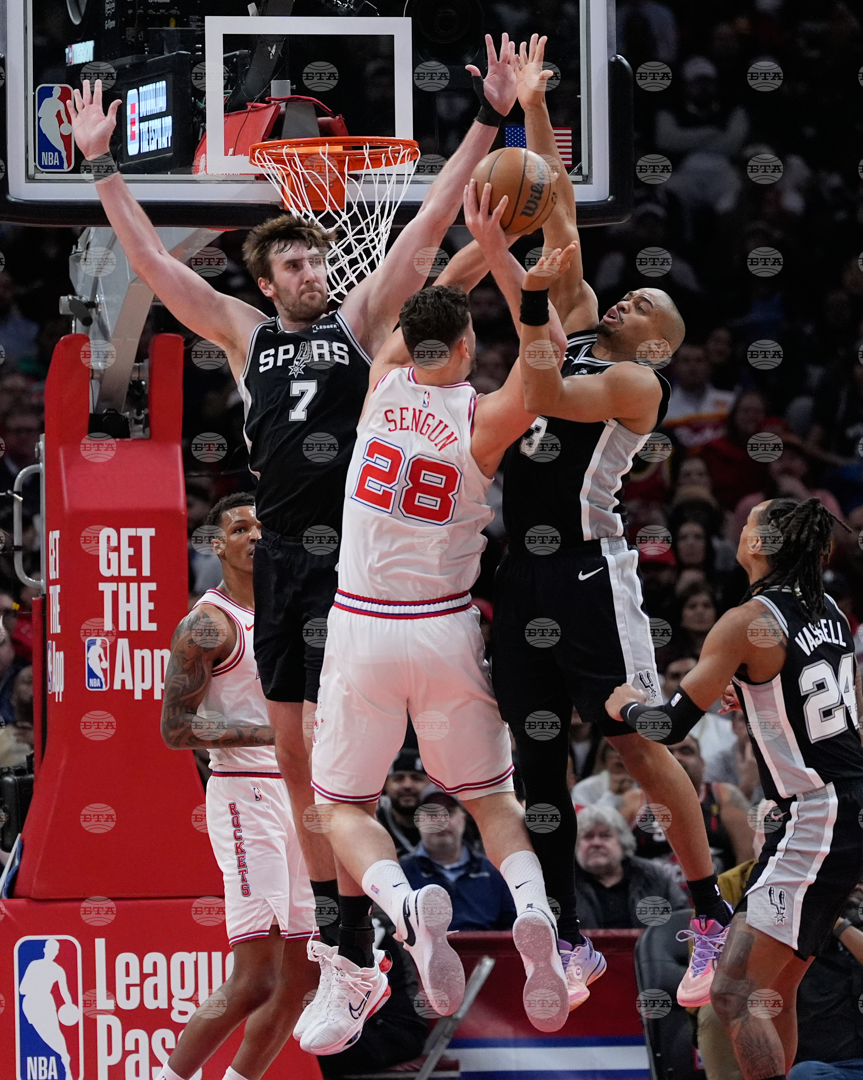 Spurs Rockets Basketball