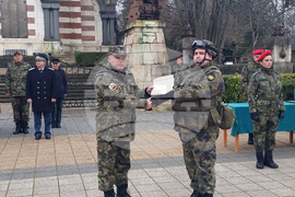 Плевен - изпращане на военен контингент - церемония
