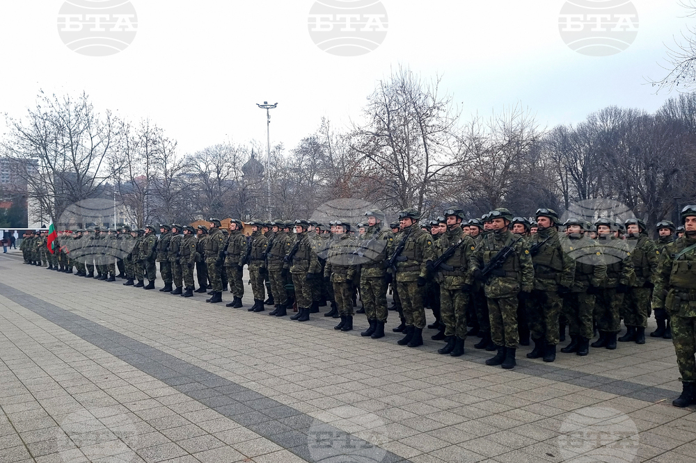 Плевен - изпращане на военен контингент - церемония
