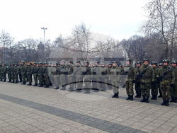Плевен - изпращане на военен контингент - церемония