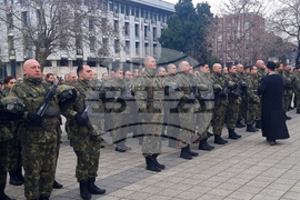 Плевен - изпращане на военен контингент - церемония