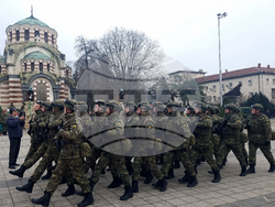 Плевен - изпращане на военен контингент - церемония