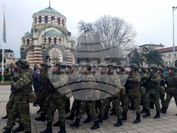 Плевен - изпращане на военен контингент - церемония