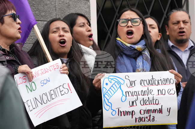 Ecuador US Immigration Protest