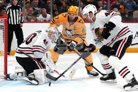 Blackhawks Penguins Hockey