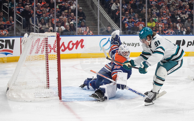 Sharks Oilers Hockey