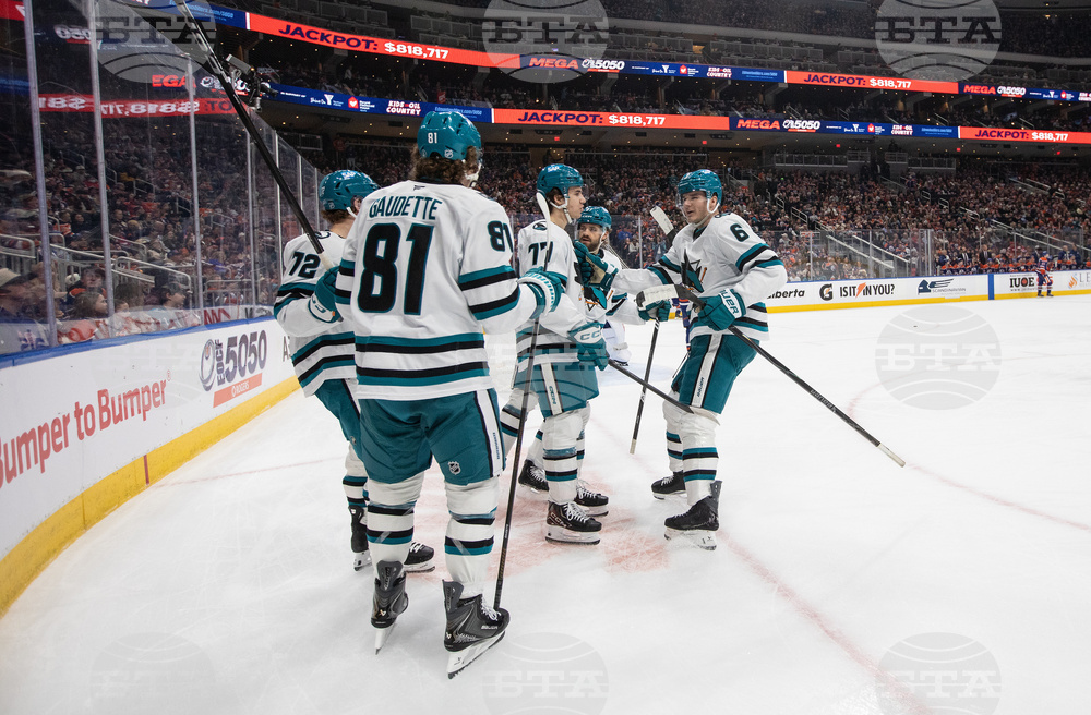 Sharks Oilers Hockey