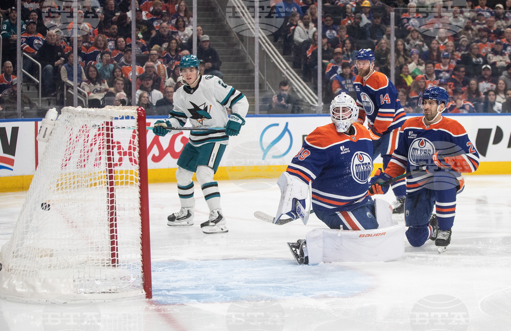 Sharks Oilers Hockey