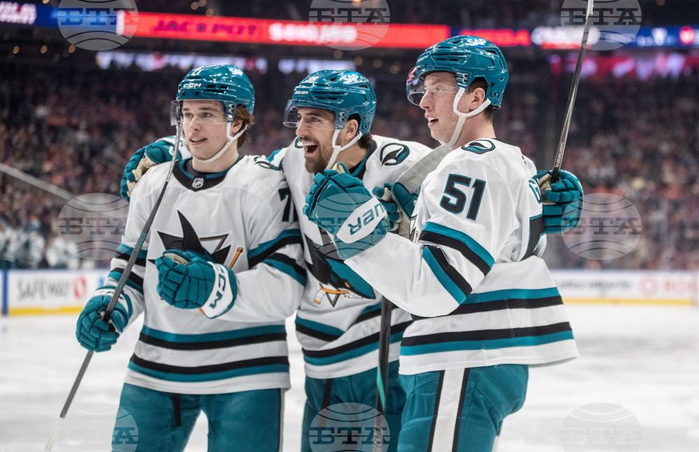 Sharks Oilers Hockey