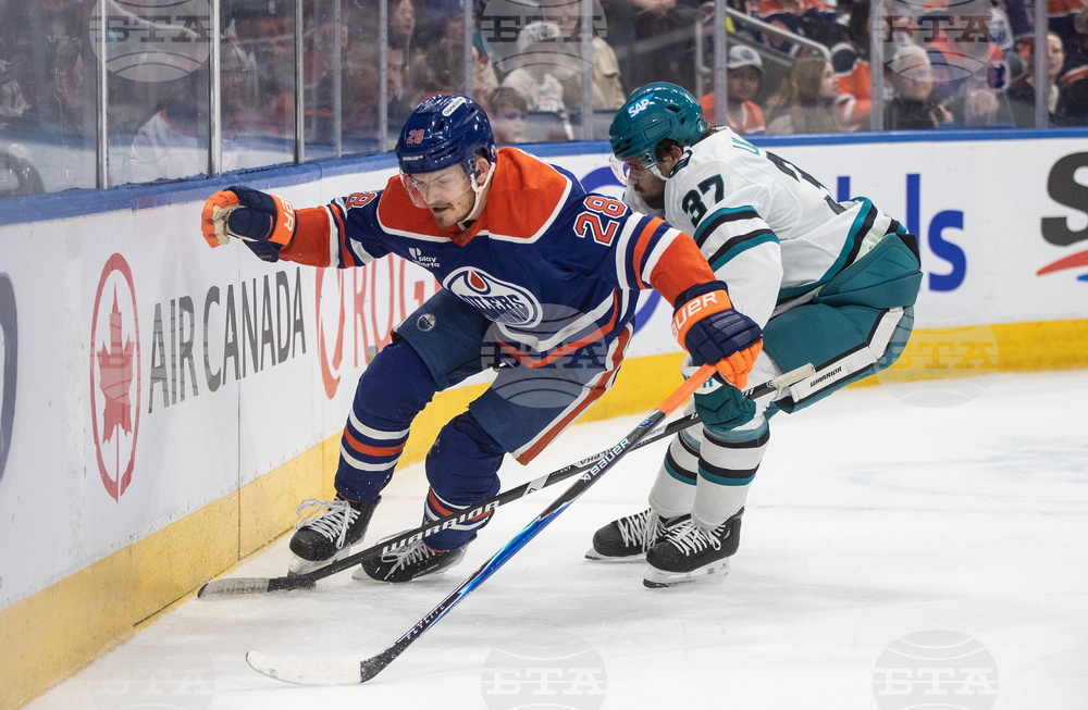 Sharks Oilers Hockey