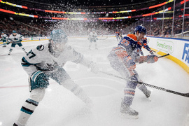 Sharks Oilers Hockey