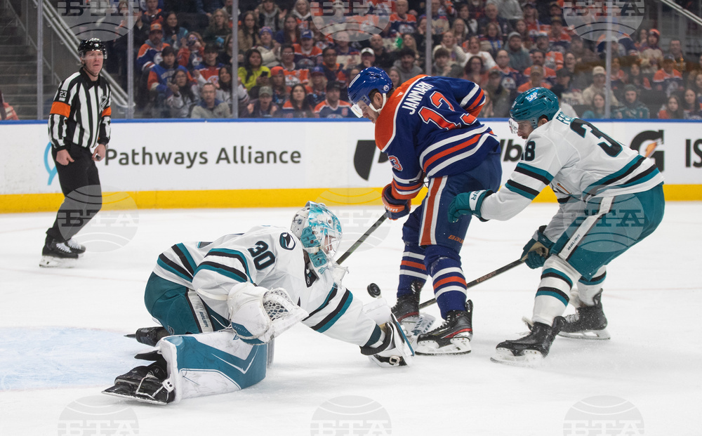 Sharks Oilers Hockey