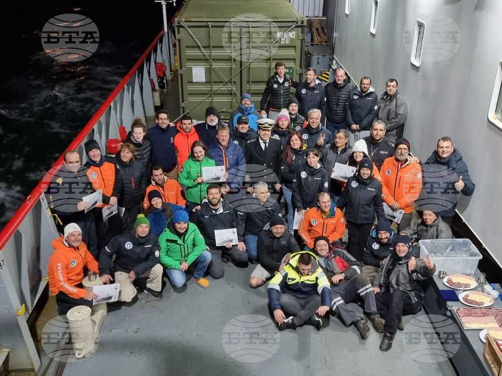 НИК 421 - пролива Дрейк - прекосяване - грамоти