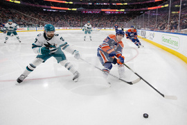 Sharks Oilers Hockey