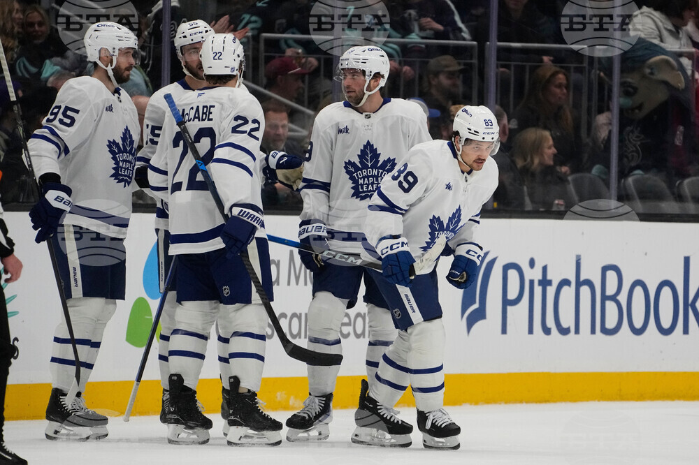 CORRECTION Maple Leafs Kraken Hockey