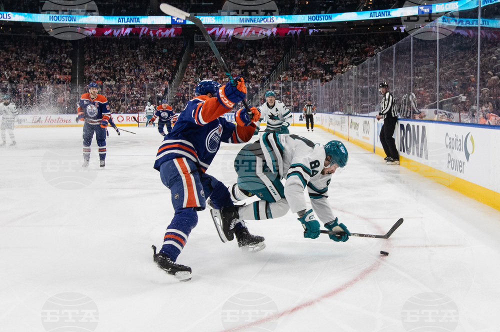 Sharks Oilers Hockey