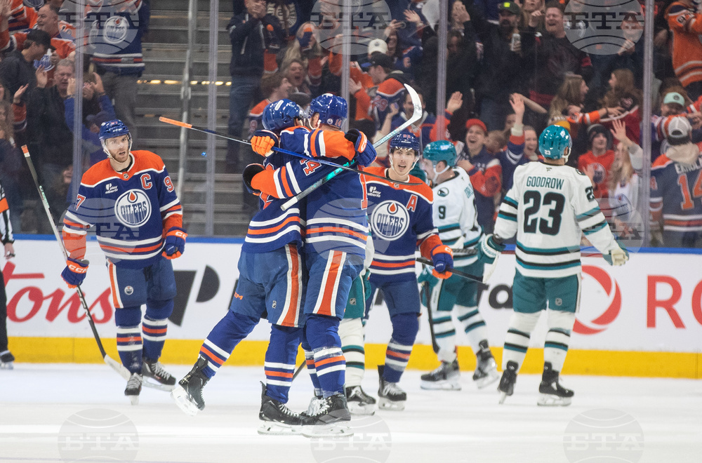 Sharks Oilers Hockey