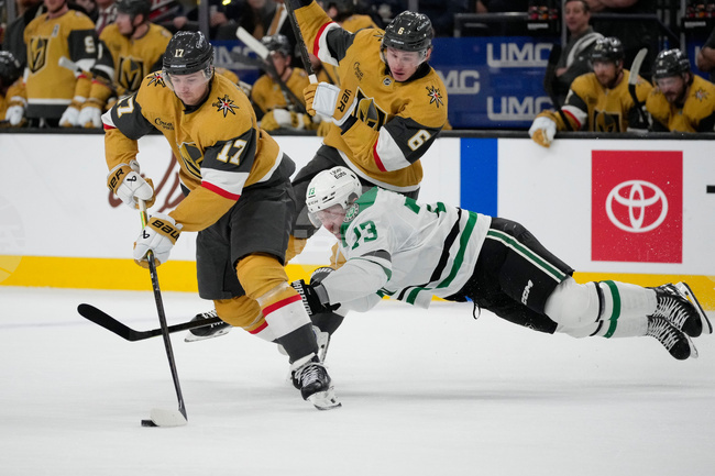 APTOPIX Stars Golden Knights Hockey