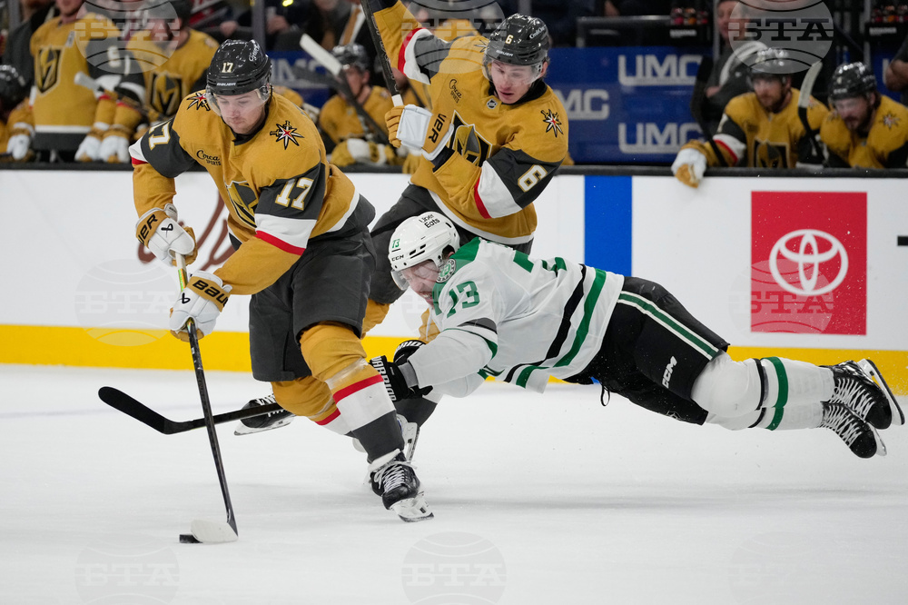 APTOPIX Stars Golden Knights Hockey