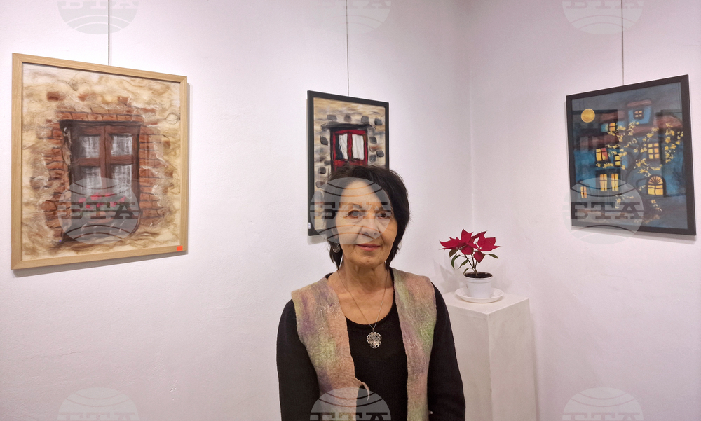 Троян - Весела Георгиева - изложба "Живопис от вълна"