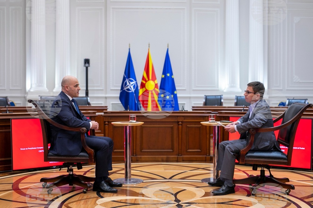 North Macedonia's PM Kovachevski: Skopje's Road to EU Goes through Brussels, Not Sofia