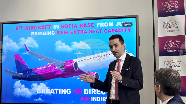 България е сред приоритетните пазари за развитие на "Уиз еър", заяви директорът „Развитие на маршрутната мрежа“ на авиокомпанията Андраш Сабо