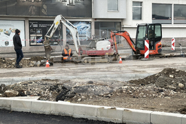 Казанлък - кръгово кръстовище - изграждане