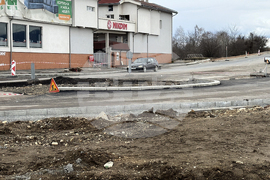 Казанлък - кръгово кръстовище - изграждане