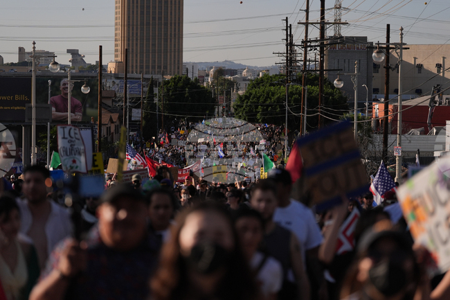 APTOPIX Immigration Enforcement California Protests