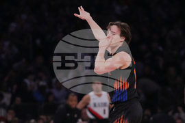 Trail Blazers Knicks Basketball