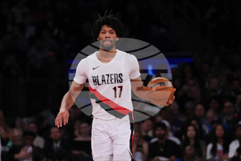 Trail Blazers Knicks Basketball