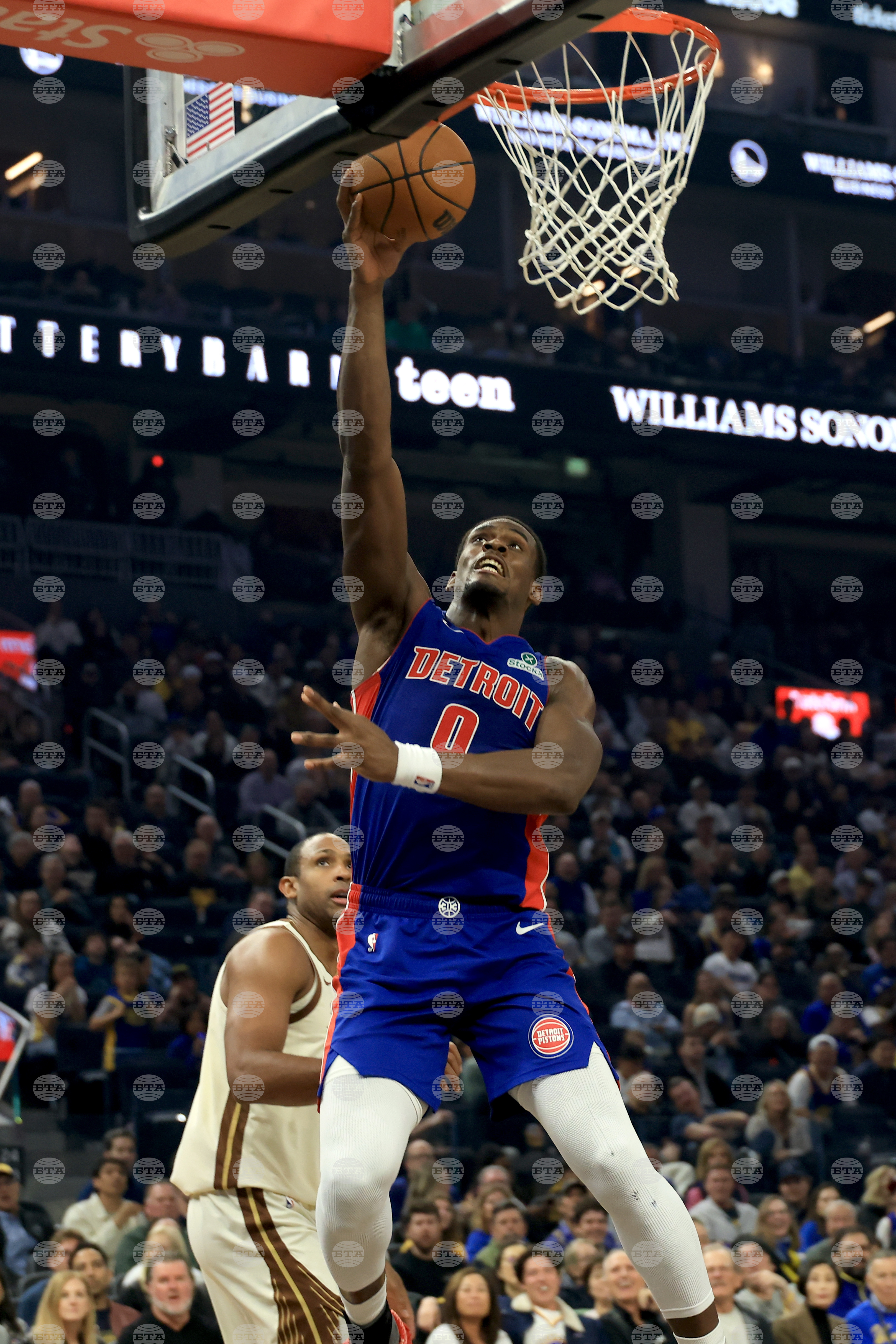 Pistons Warriors Basketball