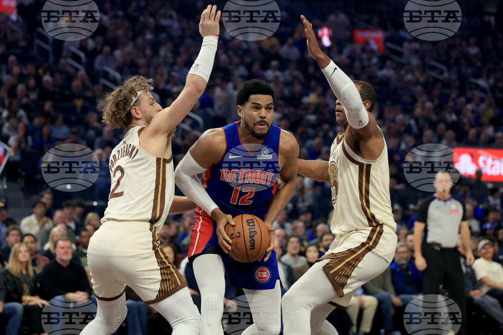 Pistons Warriors Basketball