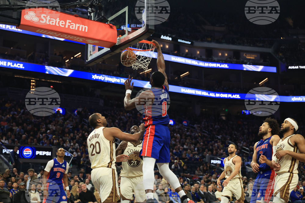 Pistons Warriors Basketball