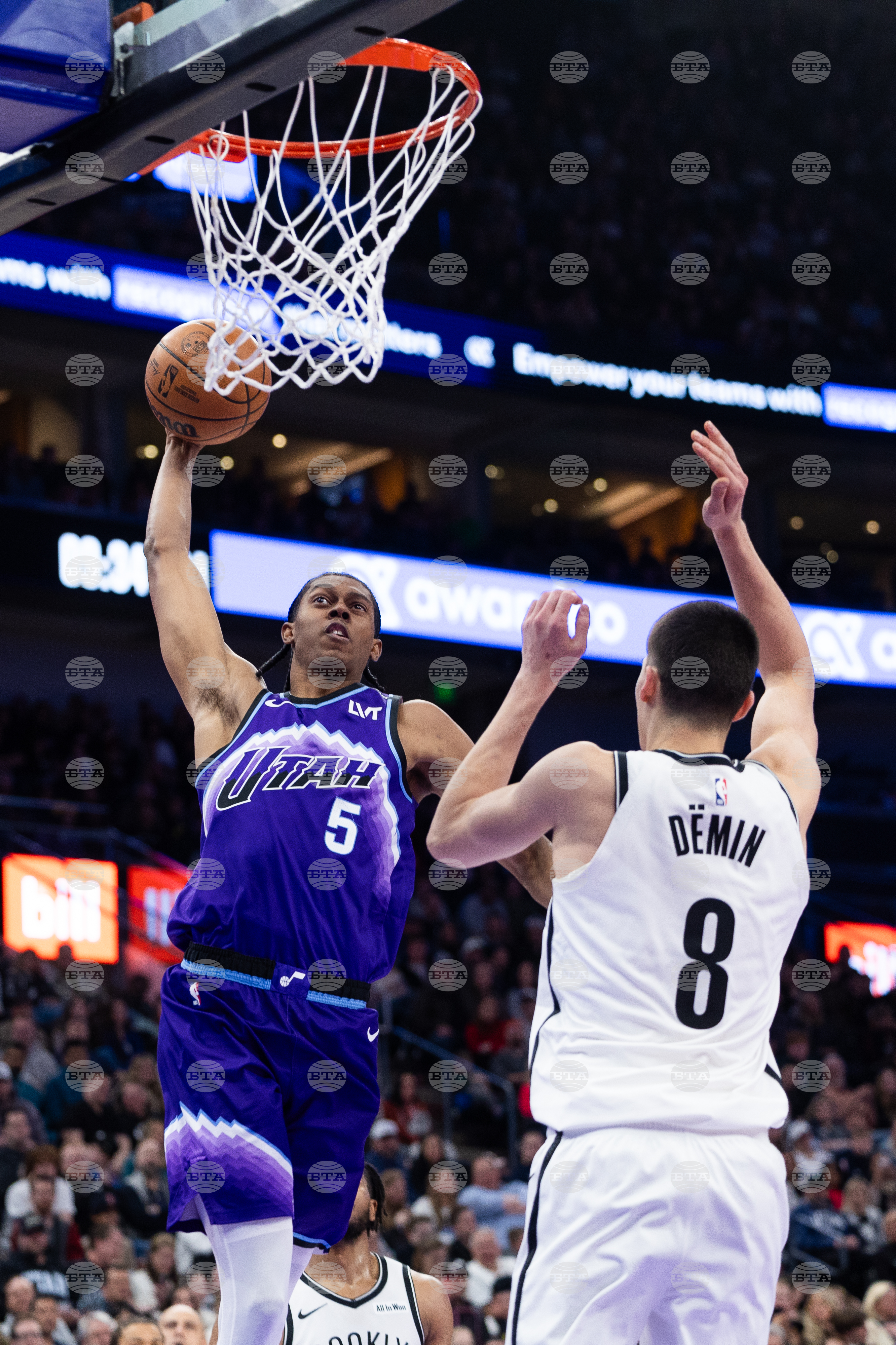 Nets Jazz Basketball