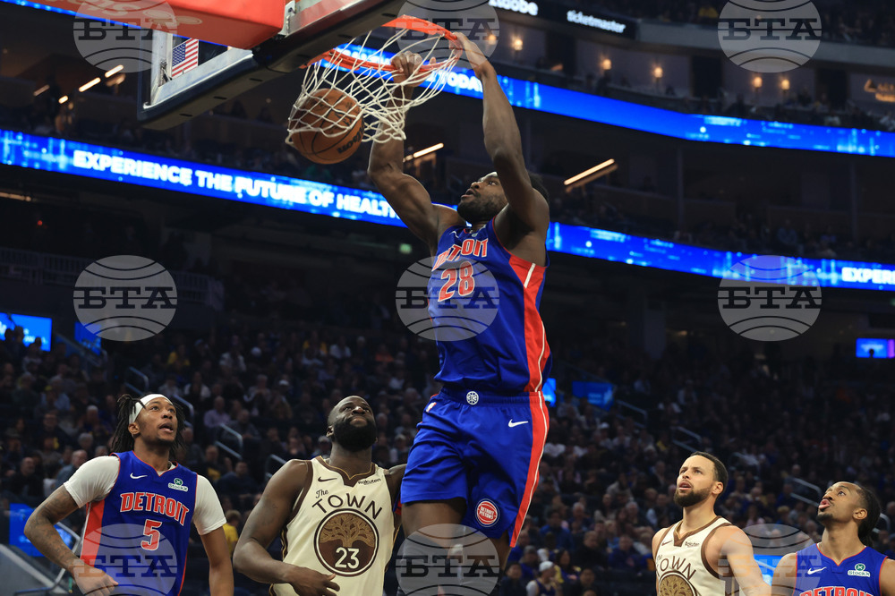 Pistons Warriors Basketball