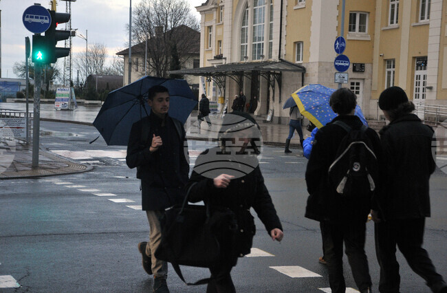 Бургас - дъждовно време