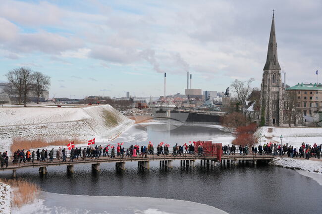 Denmark Veterans Protest