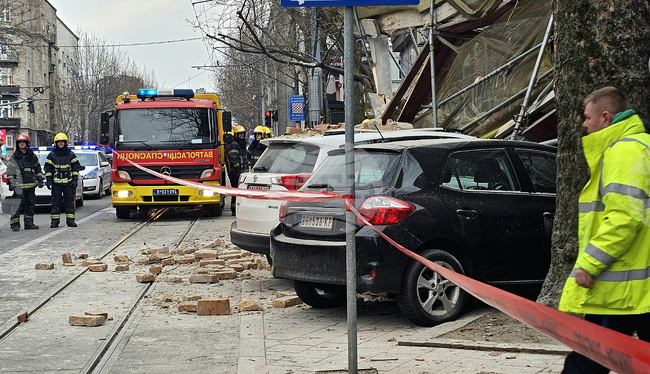 Сърбия - Белград - сграда - срутване