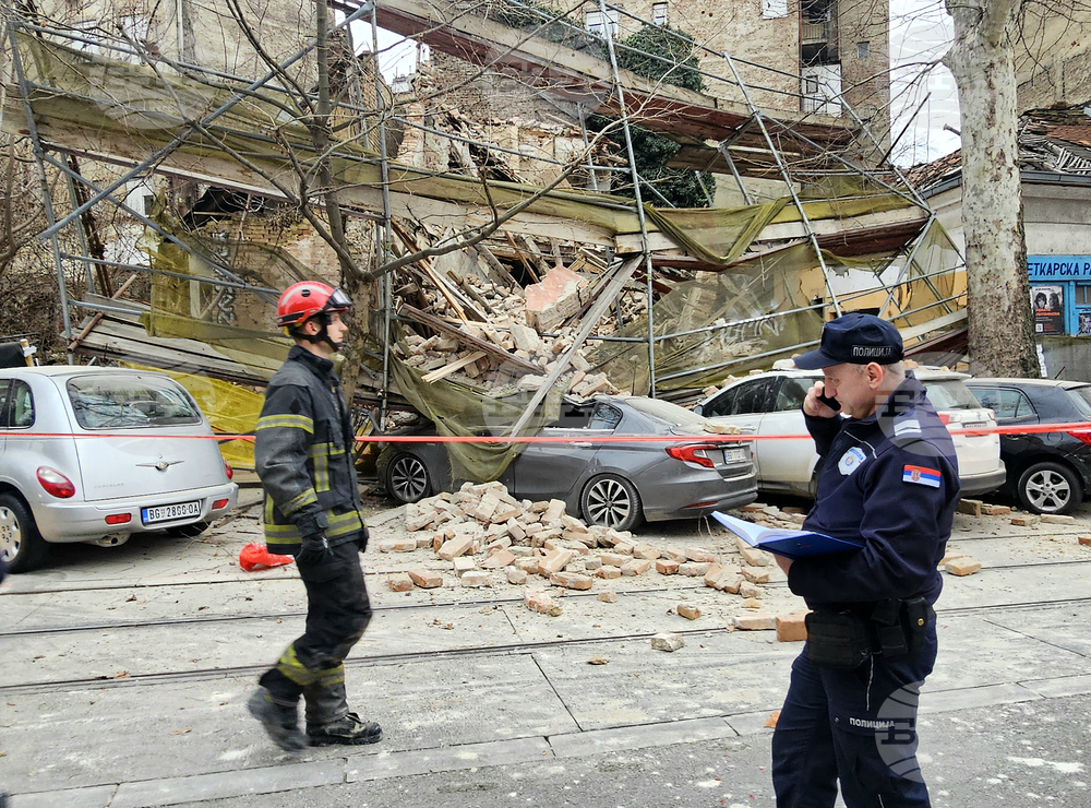 Сърбия - Белград - сграда - срутване