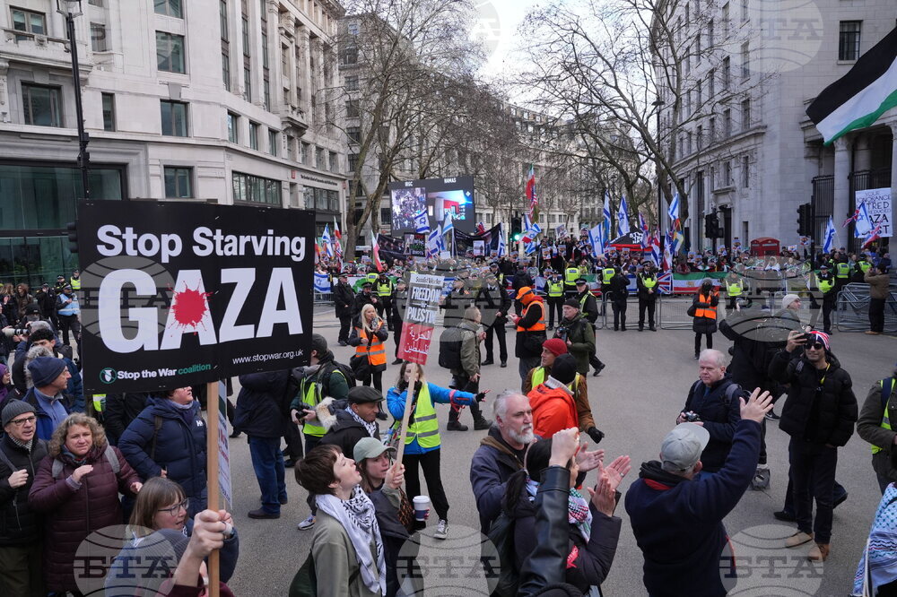 Britain Israel Palestinians Protest
