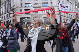 Britain Israel Palestinians Protest