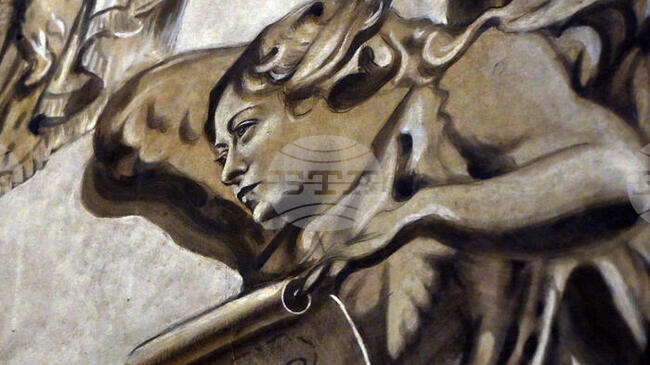 В римска базилика след реставрация се появи фреска на ангел с лика на Мелони