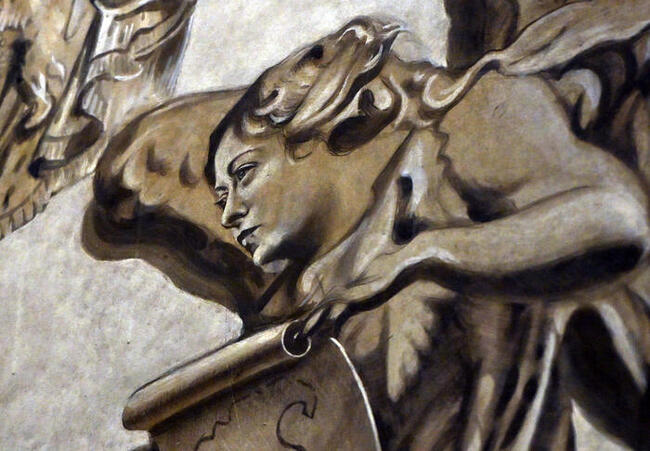 В римска базилика след реставрация се появи фреска на ангел с лика на Мелони