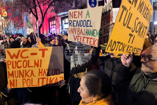 Протест в Будапеща срещу антиромски изказвания на унгарски министър