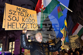 Hungary Roma Protest