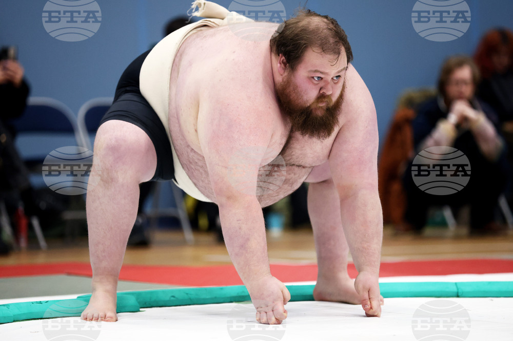 APTOPIX Britain Northern Ireland Sumo