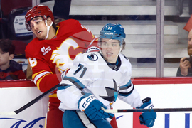 Sharks Flames Hockey