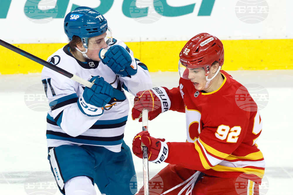 Sharks Flames Hockey